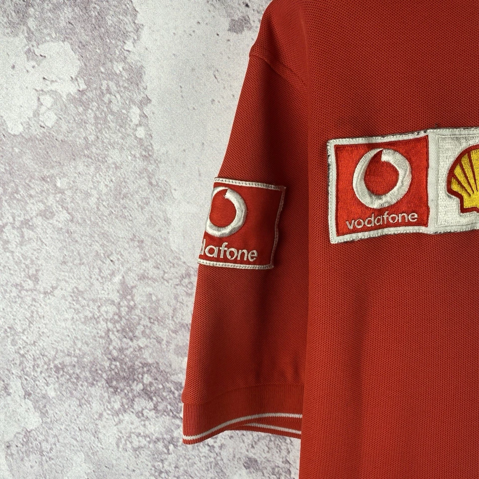 Camiseta vintage Fila Ferrari Fórmula 1 One Team Red Shell Racing para hombre talla XL Foto 4 de 4