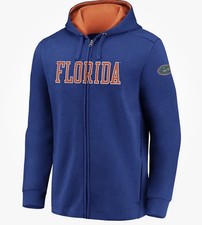 Fanatics Men  s Florida Gators Football Team Block Full Zip Hoodie Jacket Small