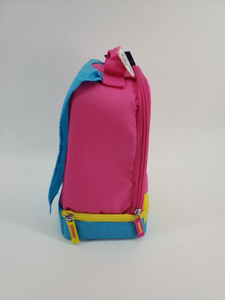 Nuevo Termo DC Comics Mujer Maravilla Bolsa de Almuerzo Rosa con Capa Azul Foto 3 de 4