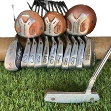 Taylormade Wilson Cobra Hogan Stiff Flex Complete Mens Golf Club Set