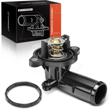 Engine Coolant Thermostat Housing Assembly with Seal Compatible with Grand C