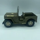 Vintage TONKA JEEP Army Military Commander Metal Car GR 2-2431  Mint