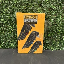 New Lexivon 35 Piece Long Arm Ball End Hex Key Wrench Set, SAE Metric Torx