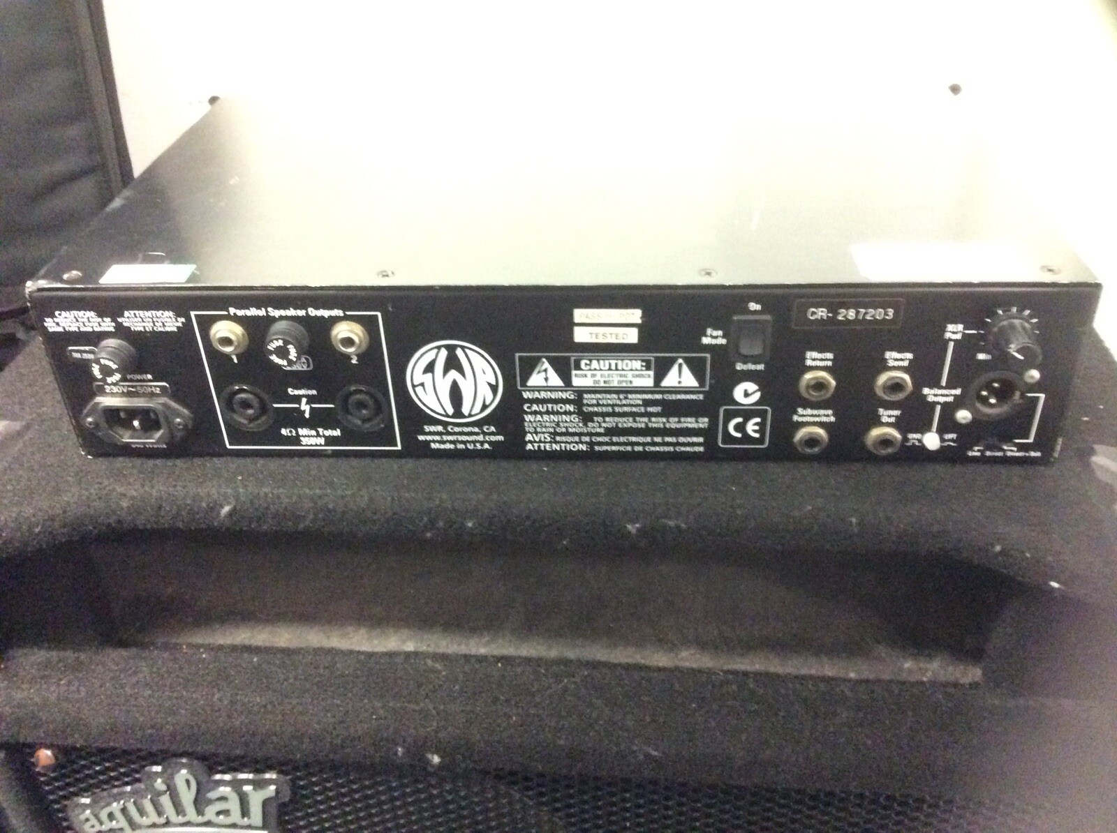 SWR 350X BASS GUITAR HEAD WITH SUBWAVE OCTAVE ACTIVATOR PEDAL eBay