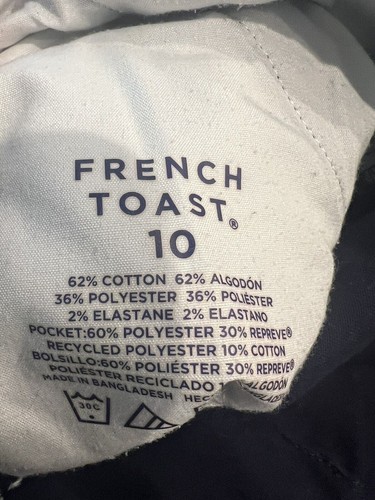 French Toast Uniform Shorts Lot of 3 Tan / Beige / Blue Girls Size 10 - Picture 5 of 5