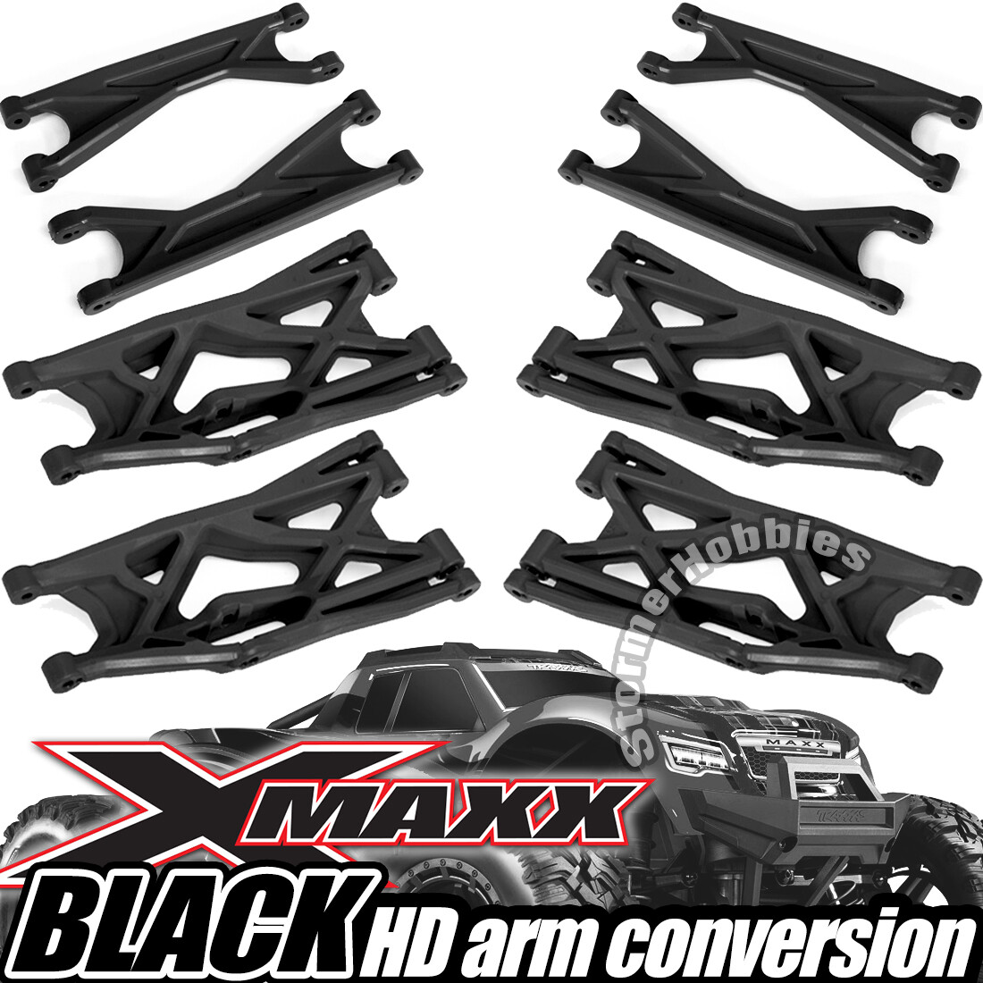 Traxxas X-Maxx Heavy-Duty Right Lower Suspension Arm (Black) Traxxas X-Maxx Heavy-Duty Right Lower Suspension Arm (Black)