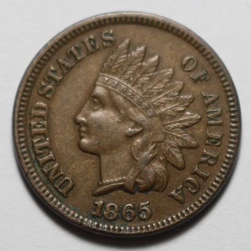 1865 Indian Head Cent M1655