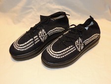 Women's szCN39 US8 Black Blinging Dressy Rhinestone Crystal Sneakers "New"