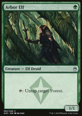 Magic the Gathering MTG Arbor Elf (160) Masters 25   LP