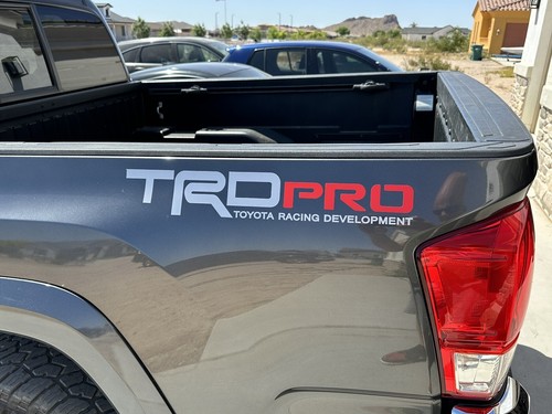 (2) 22" TRD PRO Bed Decals Stickers, Fits Toyota Tacoma, Tundra, 4Runner, Tundra - Picture 6 of 15
