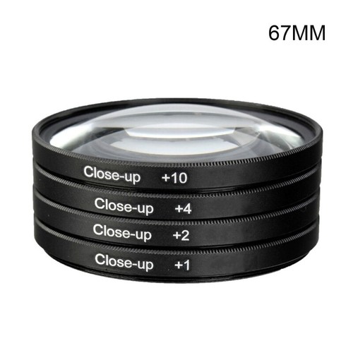 4 Pieces/set Macro Close Up Lens Filter +1+2 +4+10 Filter Kit 49-82mm Avaliable - Picture 11 of 16