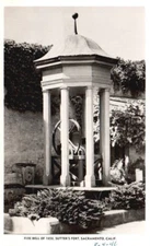 Vtg RPPC (EKC) Fire Bell of 1858 Sutter's Fort Museum Sacramento, CA Unposted