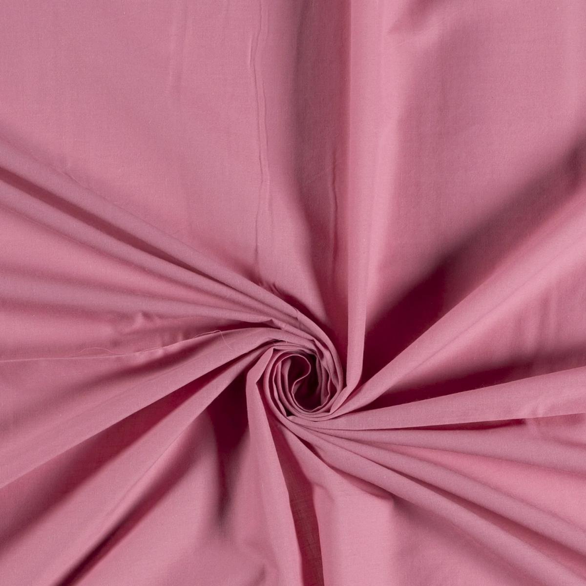 Tela De Voile De Algodón 100% Rosa Oscuro