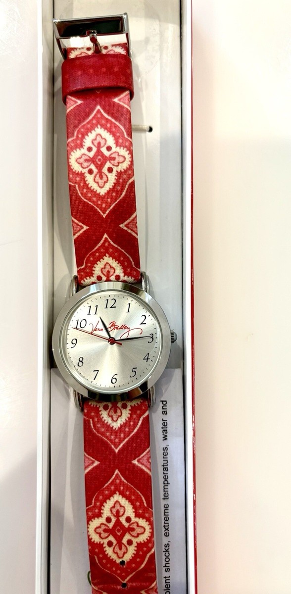 Vera Bradley Retired Nantucket Red Watch - L1308 | eBay