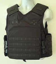 SECOND CHANCE Male Armor Carrier Tactical Vest Med. Black FirstSpear Tubes MOLLE