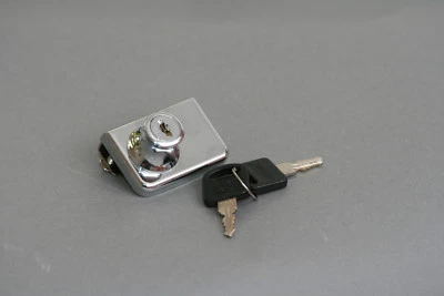 ARMSTRONG Chrome Keyed same ClampOn Lock for 1/4" Double Glass Door,no drilling C417-5-110