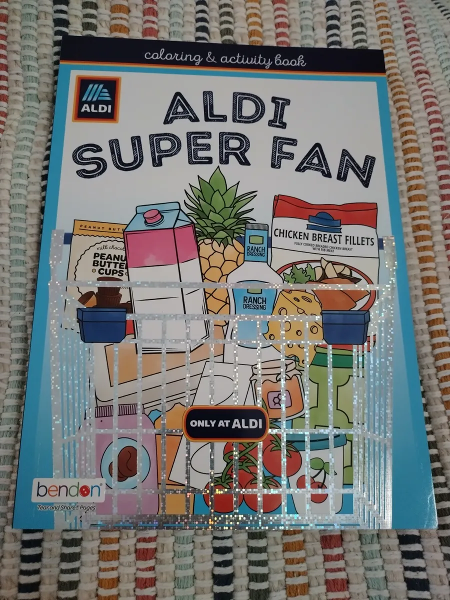 Ved navn torsdag Sammenhængende Aldi Super Fan Coloring and Activity Book NEW Aldi Finds | eBay
