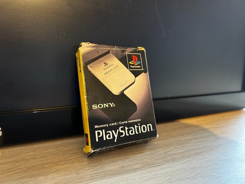 Official Sony Playstation 1 Memory Card Grey Boxed Working