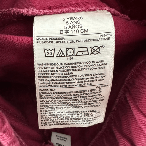 Gap Littlest Legging Mauve Jeans size 5 - Picture 4 of 4