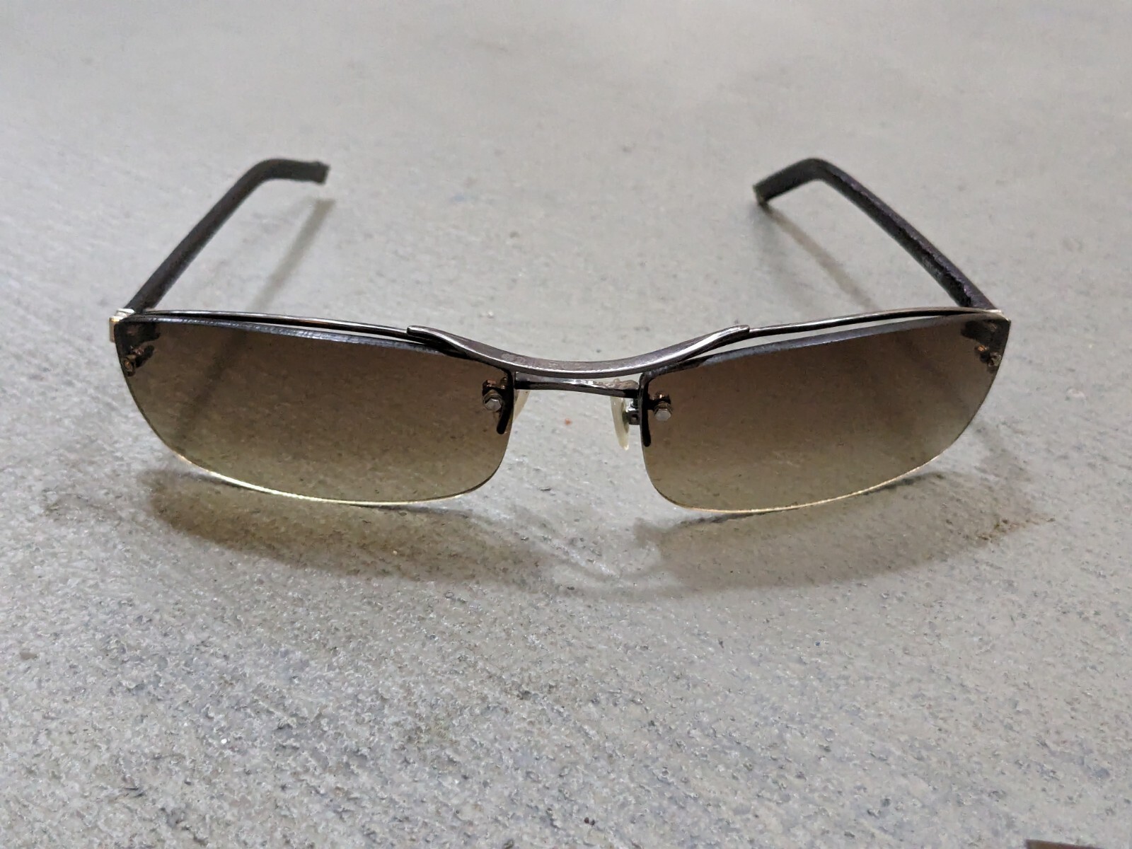CHROME HEARTS Amped Sunglasses Black Silver Gray Cross Sterling Silver Y2K image 3