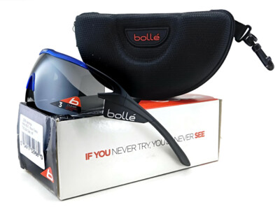 BOLLE AEROMAX-BLACK-MATTE-TRANSLUCID-BLUE-TNS-GUN Sunglasses Sun Glasses MATTE B Bolle Aeromax Sunglasses Matte Black Translucid Blue TNS Gun  main image 3