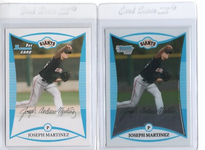 JOSEPH MARTINEZ 2008 Bowman Prospects #BP60 & Chrome Prospects BCP60 Options