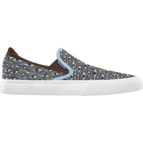 Emerica Shoes Wino G6 Slip-On X Templeton Skate Shop Day - Brown/Blue - Picture 1 of 2