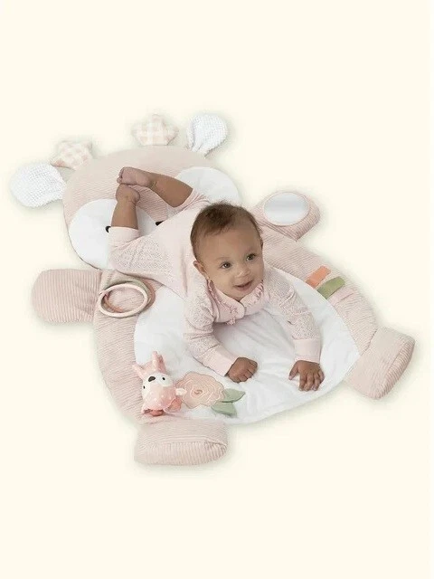Gerber Modern Moments Baby Girl Play Mat NEW Pretty Deer 38"x 28" Tummy Time