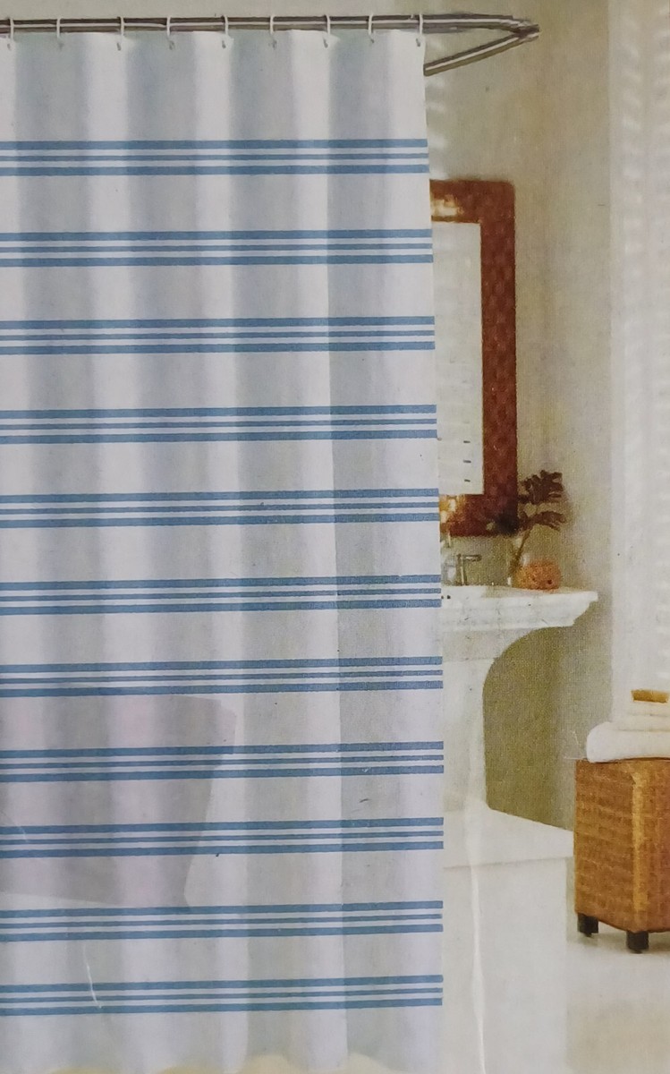 Horizontal Striped Shower Curtain