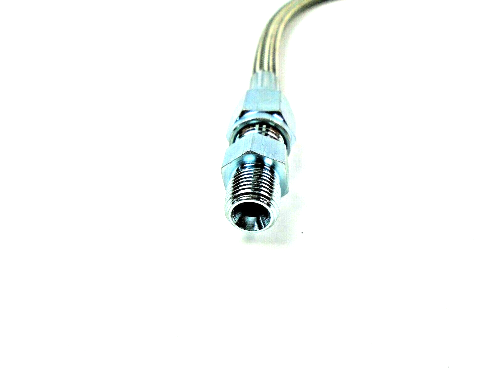 20" Gauge line Kit Oil Fuel Pressure Hose 4 AN Braided 1/8" NPT FREE