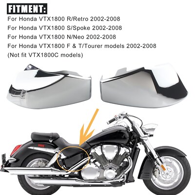 Chorme Akku-Seitenabdeckung für For Honda VTX1800 VTX 1800 R/S/N/F/T 2002-2008