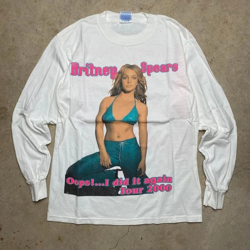 Y2K Britney Spears Oops I did it again tour lon 2000s vintage concert t-shirt, vintage, single stitch, B+ condition