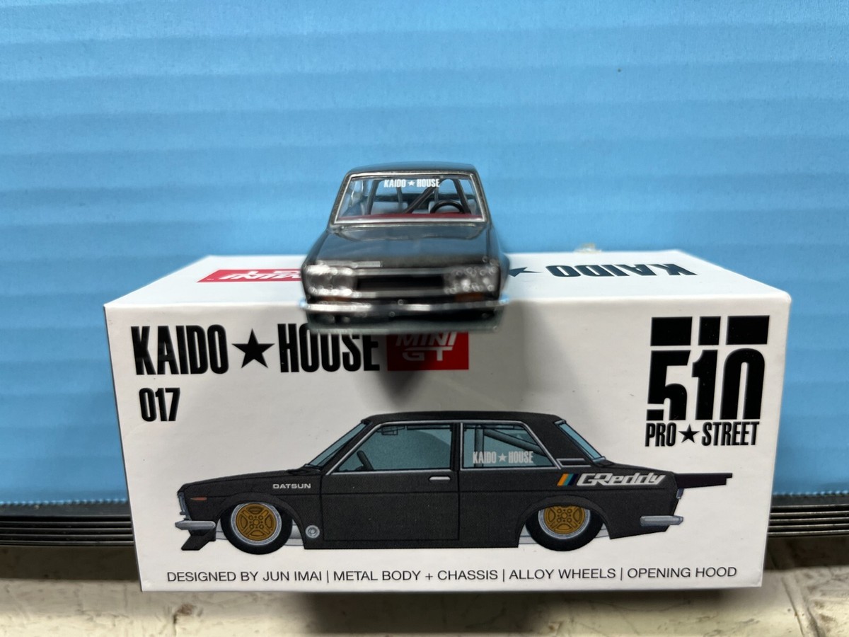 1/64 MINI GT KAIDO HOUSE 017 DATSUN 510 2 DOOR PRO STREET GREDDY