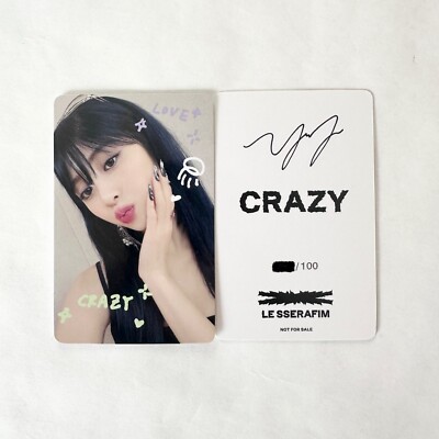 LE SSERAFIM] CRAZY JP / Special Limited Rare Lucky Draw 100 sets