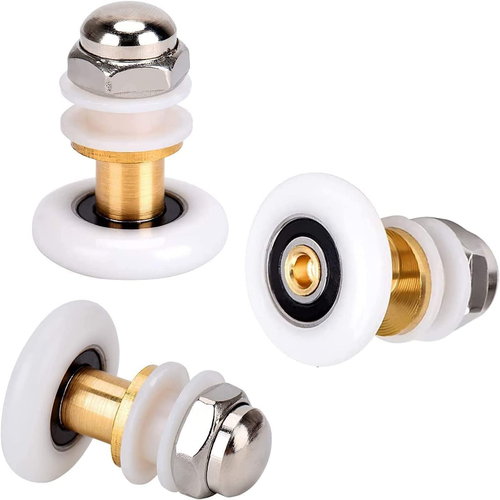 DHWEKU Duschtür Rollen 8 Stück - Edelstahl Ersatzrollen 19mm Für Duschkabinen