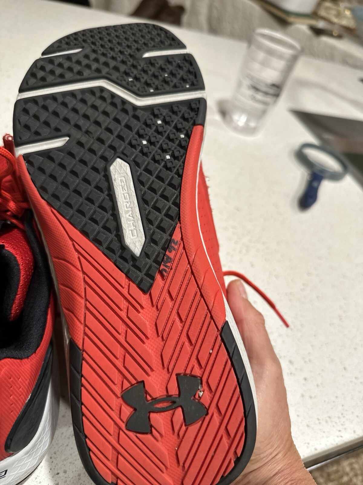 Size 12 - Under Armour Charged Commit TR 3 Red Ha… - image 8