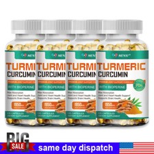 Turmeric Curcumin Highest Potency 95 1950mg with BioPerine Black Pepper Extract