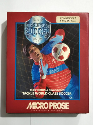 Commodore 64 Microprose Fußball Spiel von Microprose - getestet funktioniert