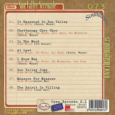 SUN VALLEY SERENADE Soundtrack CD #73/100 O.S.T Original