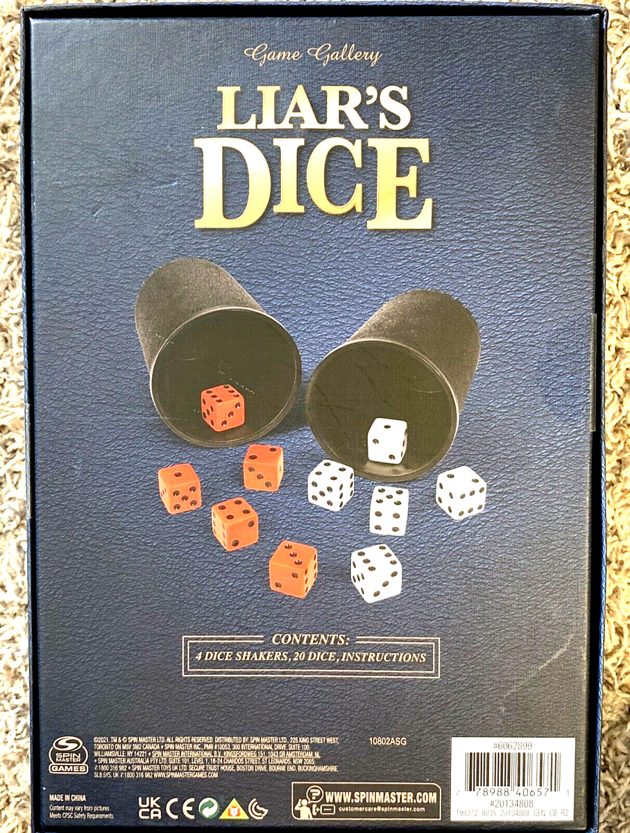 NEW Game Gallery Liar's Dice Classic Game | eBay