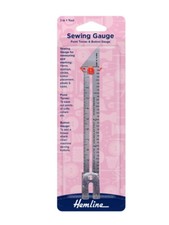 HEMLINE lub MILWARD Szycie Miernik dziewiarski Punktowy obrót Przycisk Pomiar Obszycia Plisy