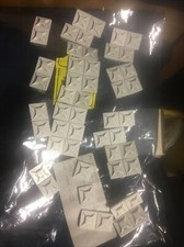 50 PACK LOT Panduit ABM2S-A-D Adhesive Cable Mount 3/4  X 3/4 White Square 4 Way