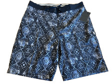 HURLEY GROOVY 20" BOARD SHORTS SIZE 30 BLACK/GRAY AJ2048 RETAIL 45