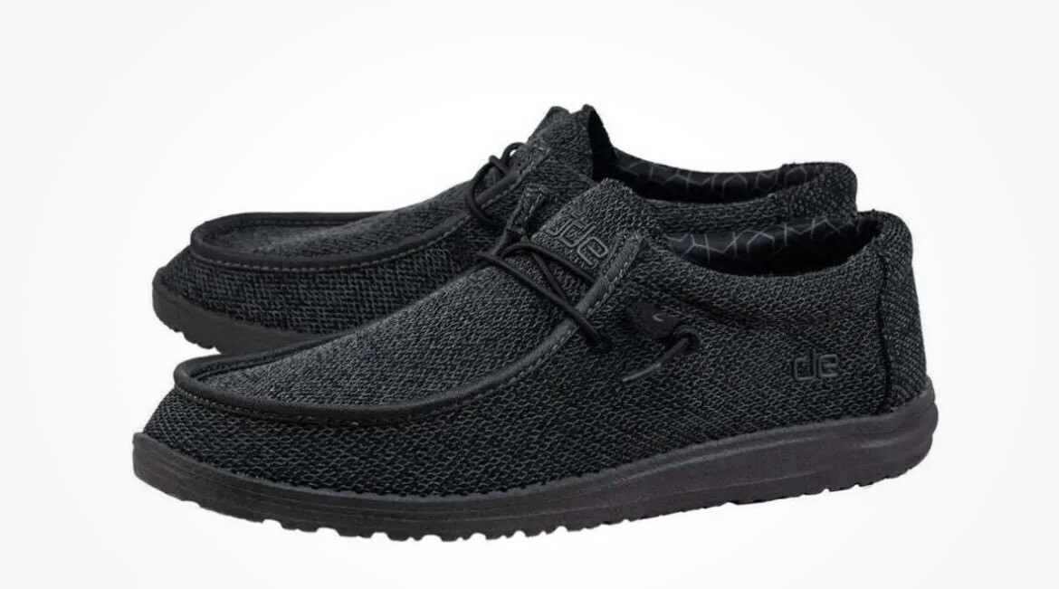 Hey Dude Wally Sox Micro Lace Up Loafers-Mens 9/Ladies 11 