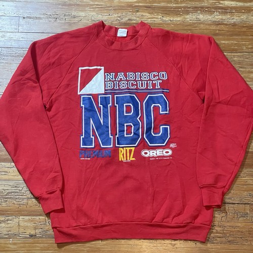 Vintage 90s Nabisco Oreo Cookies Sweatshirt 2XL NBC Snack Promo Ritz Crackers - Picture 2 of 10