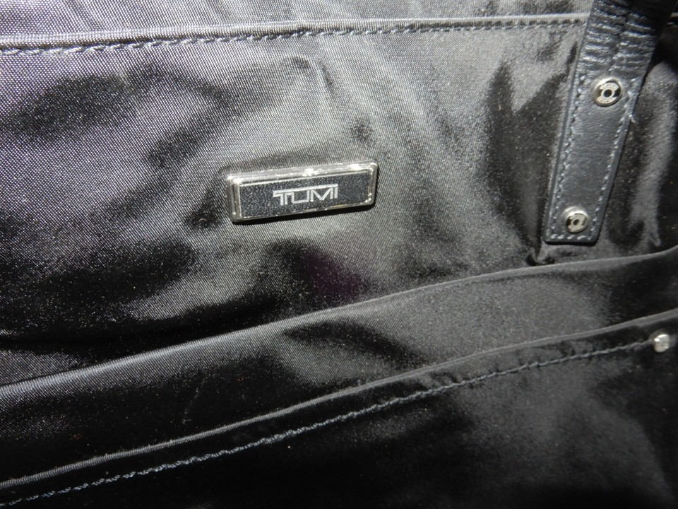 TUMI black nylon bag laptop briefcase with secret compartment eBay