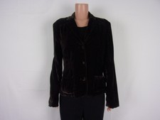 I.d.f. 3-button Long Sleeve Velvet Jacket Size: 40" Bust Brown