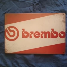 8"X12" Metal Sign Man Cave Garage Bar Gas Station Wall Art Oil Brembo