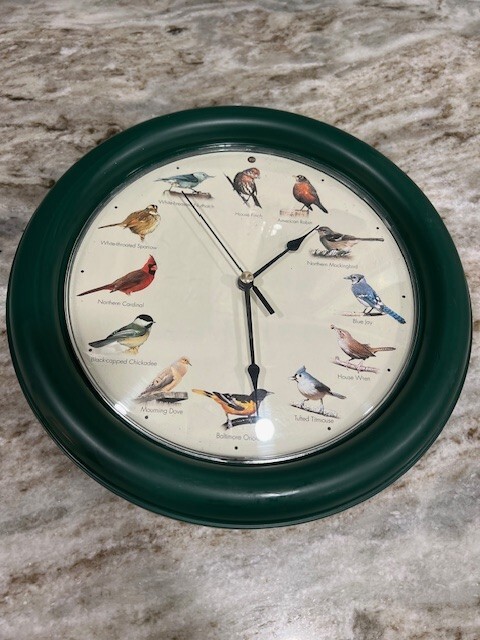 The Original Quartz 10.5" Singing Bird Wall Clock WORKS