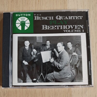 Busch Quart.Play Beethoven Vol.1 by Busch Quartet | CD | condition very good